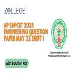 AP EAPCET 2025 Engineering Question Paper with Solution PDF May 22 Shift 1